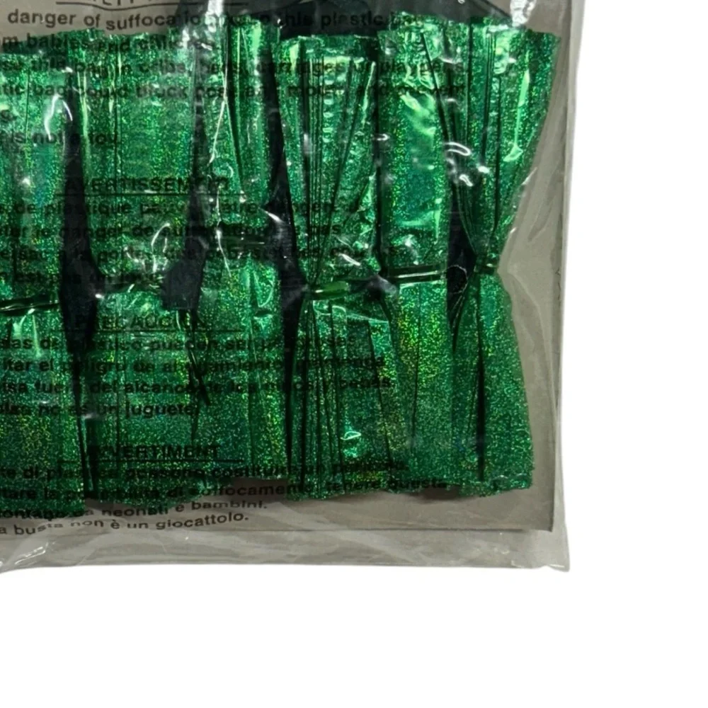 Creative converting green colored Pom Pom garland brand new in packaging!